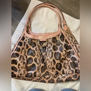 REAL python D-ring Gucci Bag